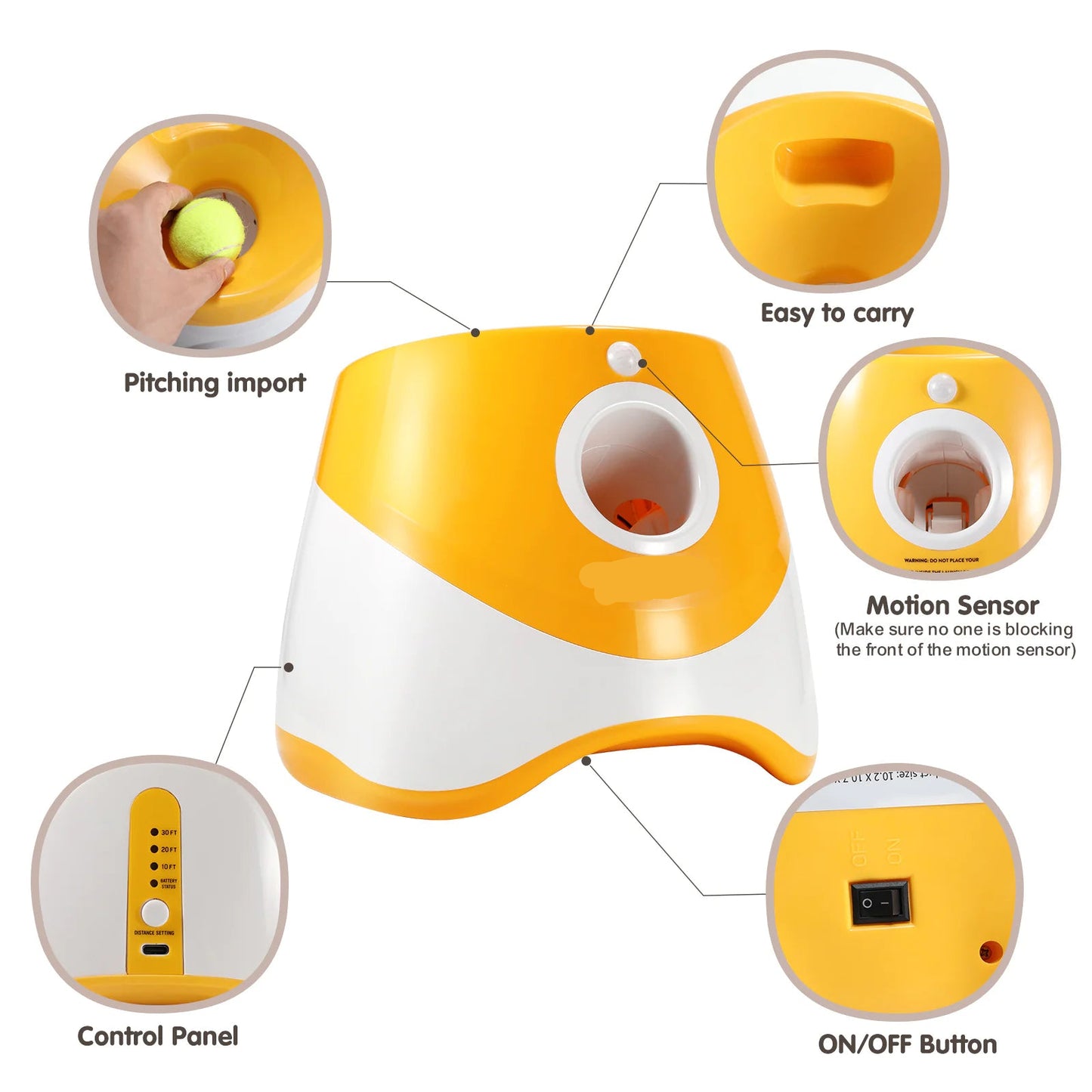 Bau & Miao™ Ball Thrower – Automatic Ball Toy