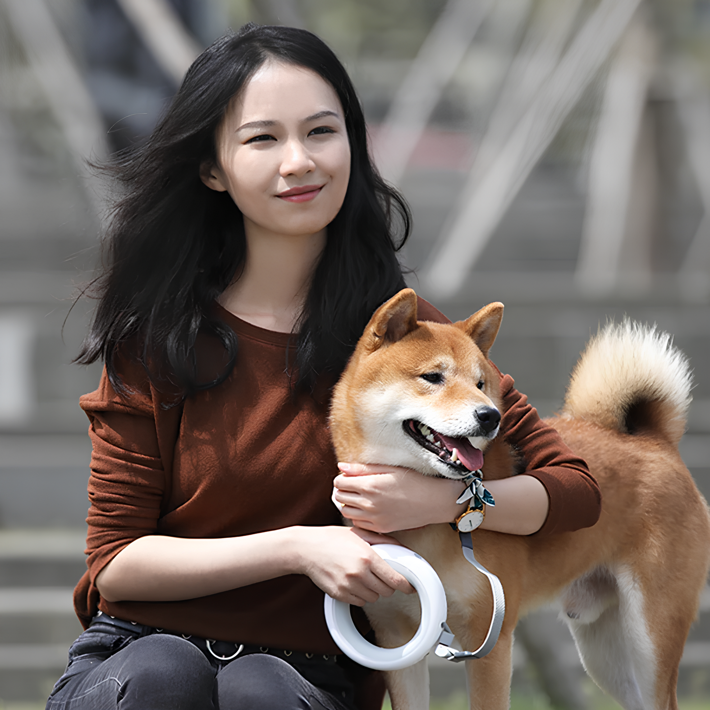 Bau & Miao™ Collar Set – Retractable Dog Leash