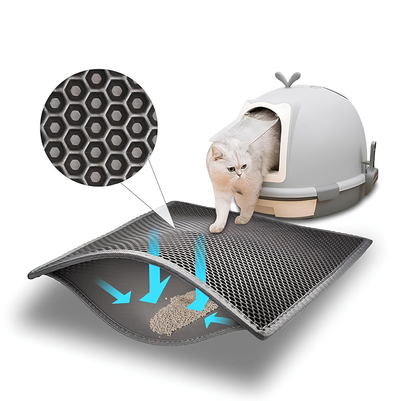 Bau & Miao™ Clean Paws – Cat Litter Floor Mat