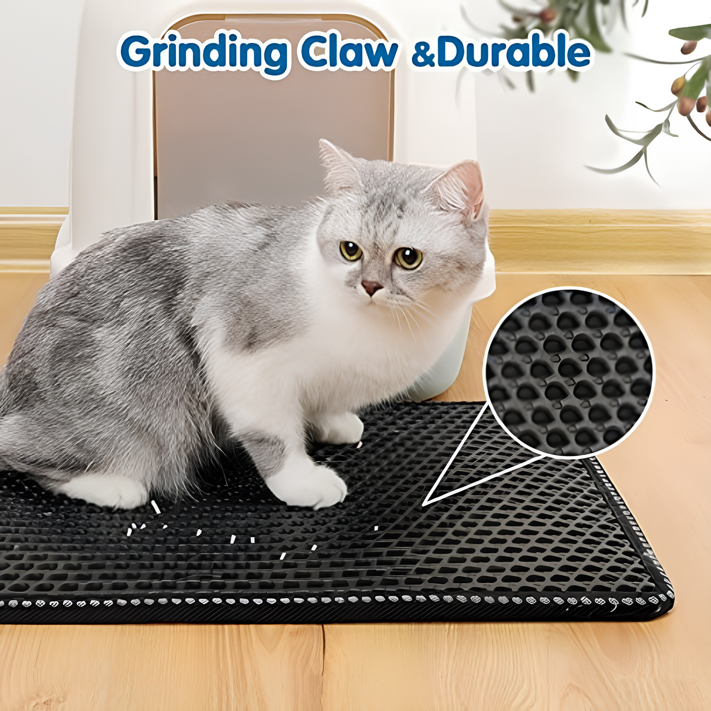 Bau & Miao™ Clean Paws – Cat Litter Floor Mat