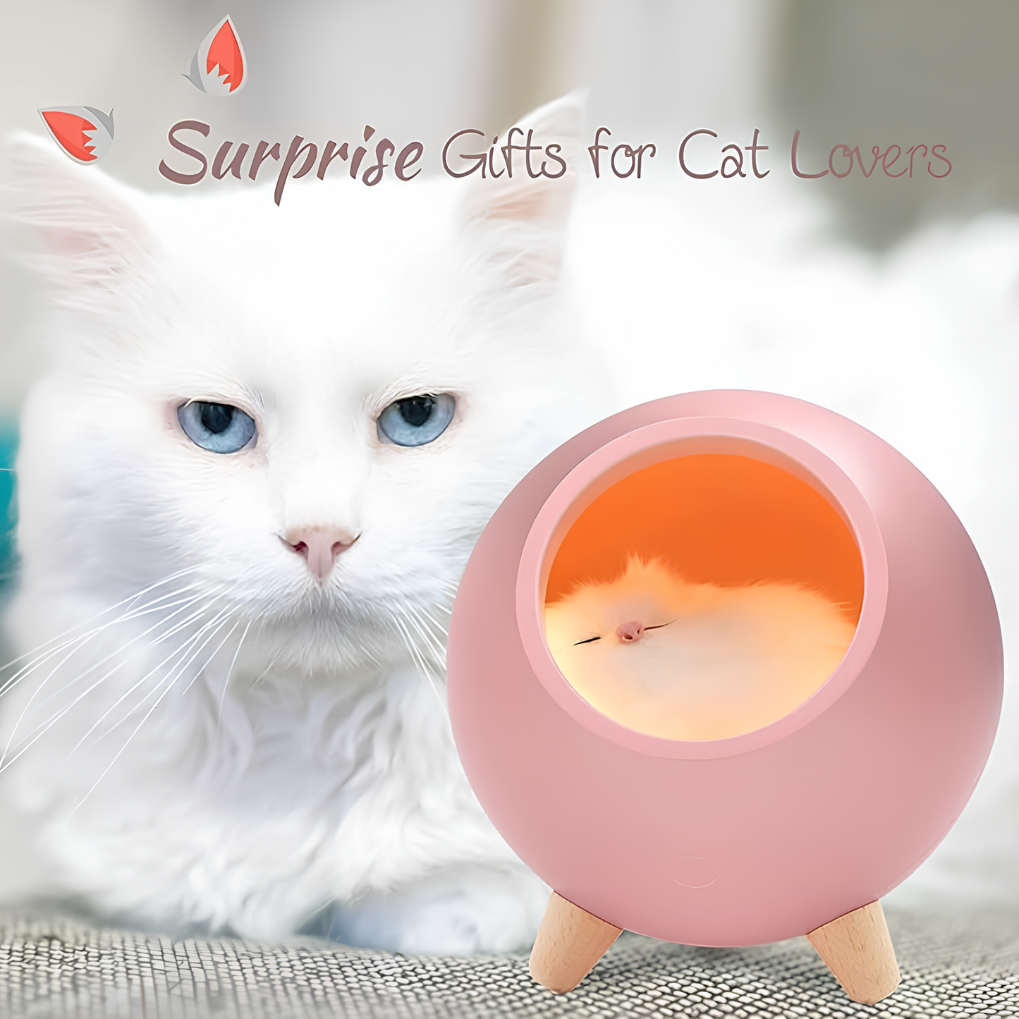 Bau & Miao™ USB Lamp – Cat Night Light