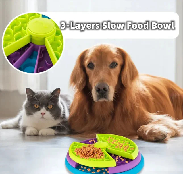 Bau & Miao™ Choking Puzzle Feeder – Interactive Slow Feeding Toy