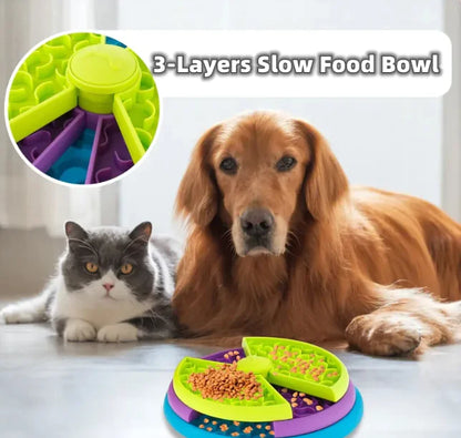 Bau & Miao™ Choking Puzzle Feeder – Interactive Slow Feeding Toy